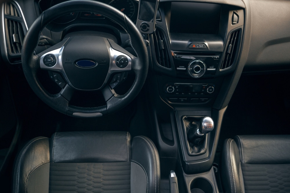 Steering Repair in St. Cloud FL At FloState Auto Diesel Repair. Car dashboard and steering wheel.